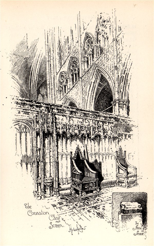 Herbert Railton The Coronation Chair and Screen A Brief Account of Westminster Abbey 1894
