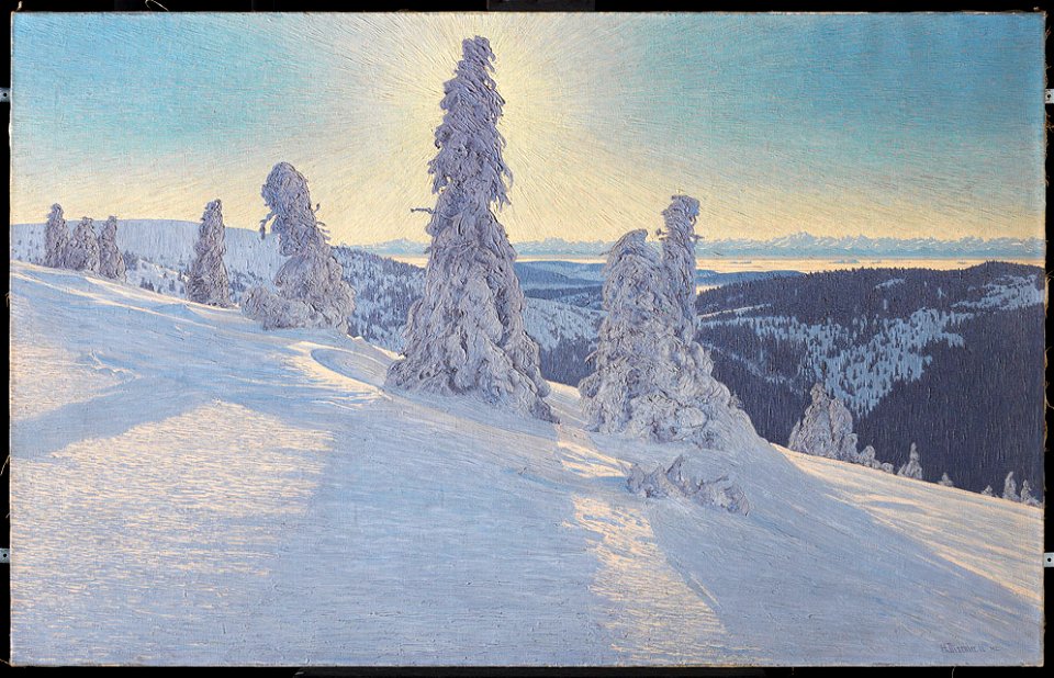 Hermann Dischler - Feldbergtannen in Eis und Schnee - 1178 - Staatliche Kunsthalle Karlsruhe