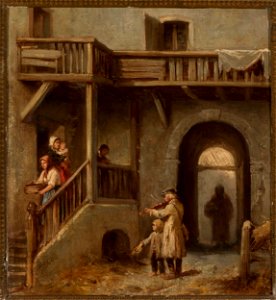 Henryk Pillati - Street fiddler - MP 2524 MNW - National Museum in Warsaw