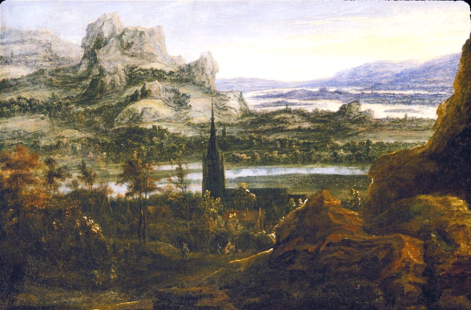 Hercules Seghers - River Landscape - 38.68 - Detroit Institute of Arts