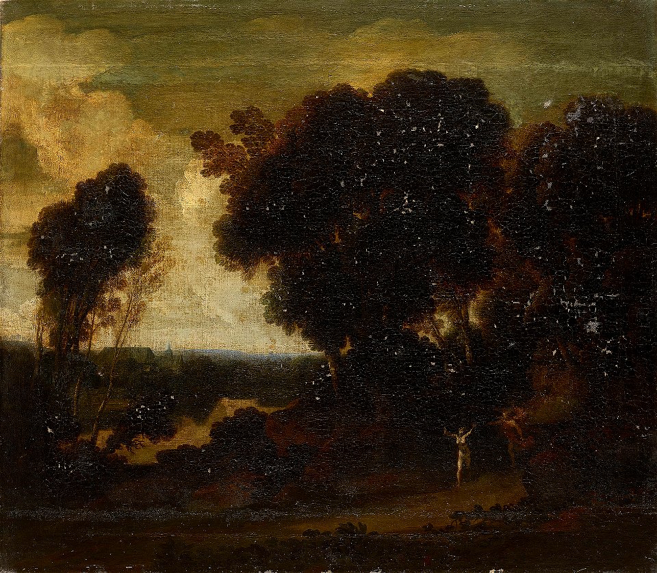 Herman van Swanevelt (Woerden c. 1600-Paris 1655) - Daphne and Apollo in a Landscape - RCIN 404009 - Royal Collection
