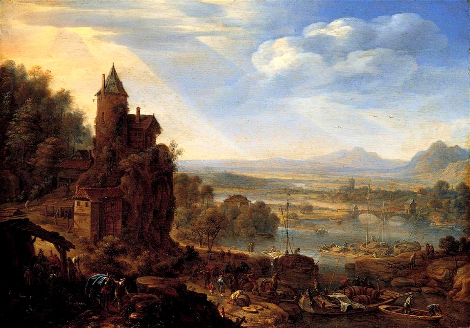 Herman Saftleven - An Extensive Rhenish River Landscape - WGA20646