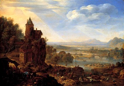 Herman Saftleven - An Extensive Rhenish River Landscape - WGA20646