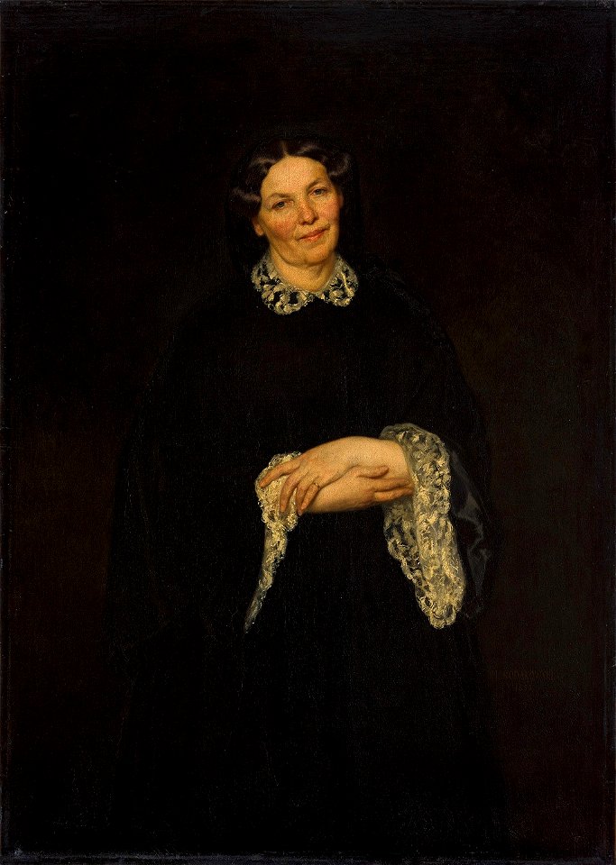 Henryk Rodakowski, Portret matki, 1853