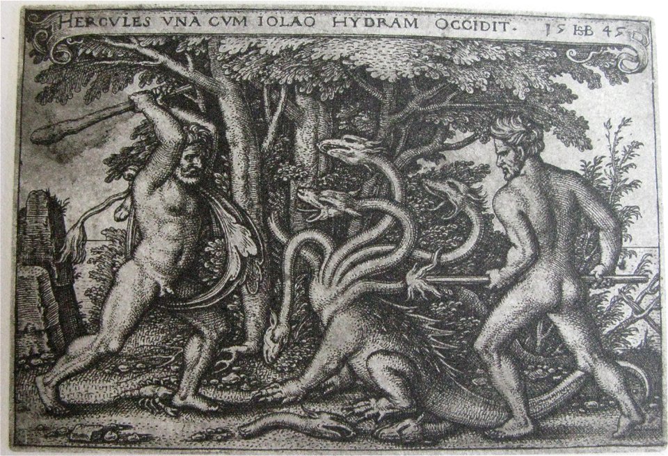 Hercules killing the Hydra, Iconotheca Valvasoriana