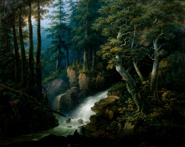 Hermann Josef Neefe - Der Wasserfall der Ilse auf dem Brocken im Harzgebirge - 7915 - Kunsthistorisches Museum