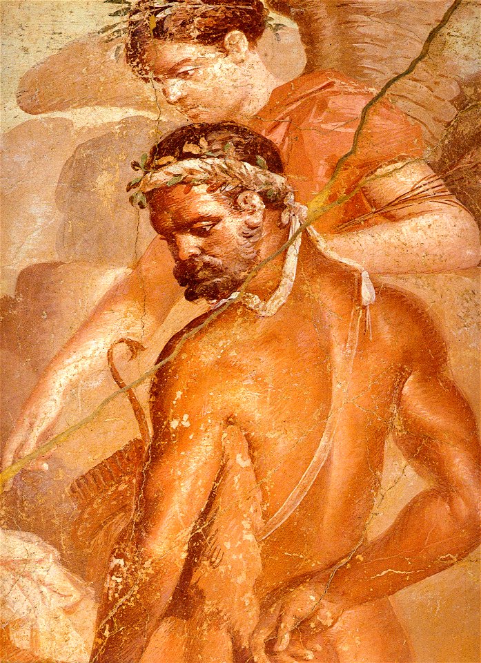 Herculaneum - Augusteum - Hercules and Telephos - Detail 2
