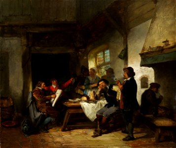 Herman ten Kate Maler in einer Wirtsstube
