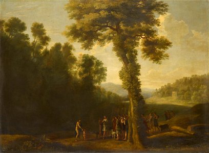 Herman van Swanevelt (Woerden c. 1600-Paris 1655) - Venus, Adonis, Cupid and Diana - RCIN 402637 - Royal Collection