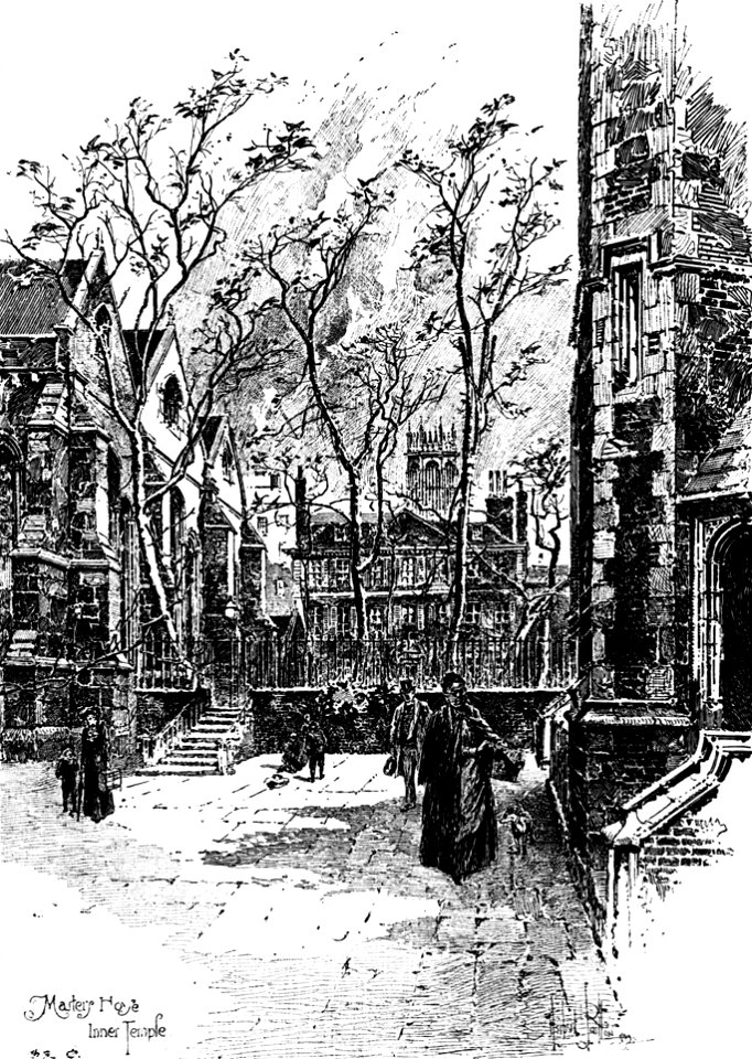 Herbert Railton - The Master's House from the Inner Temple (modified)