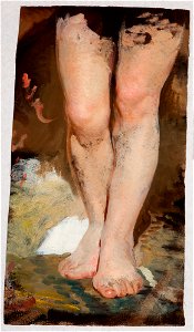 Henryk Siemiradzki - Study of Legs (Phryne) to the Painting Phryne on the Poseidon's Celebration in Eleusis - MNK II-a-1049 - National Museum Kraków