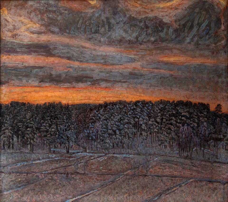 Herman Norrman Snowy Landscape Thielska 327
