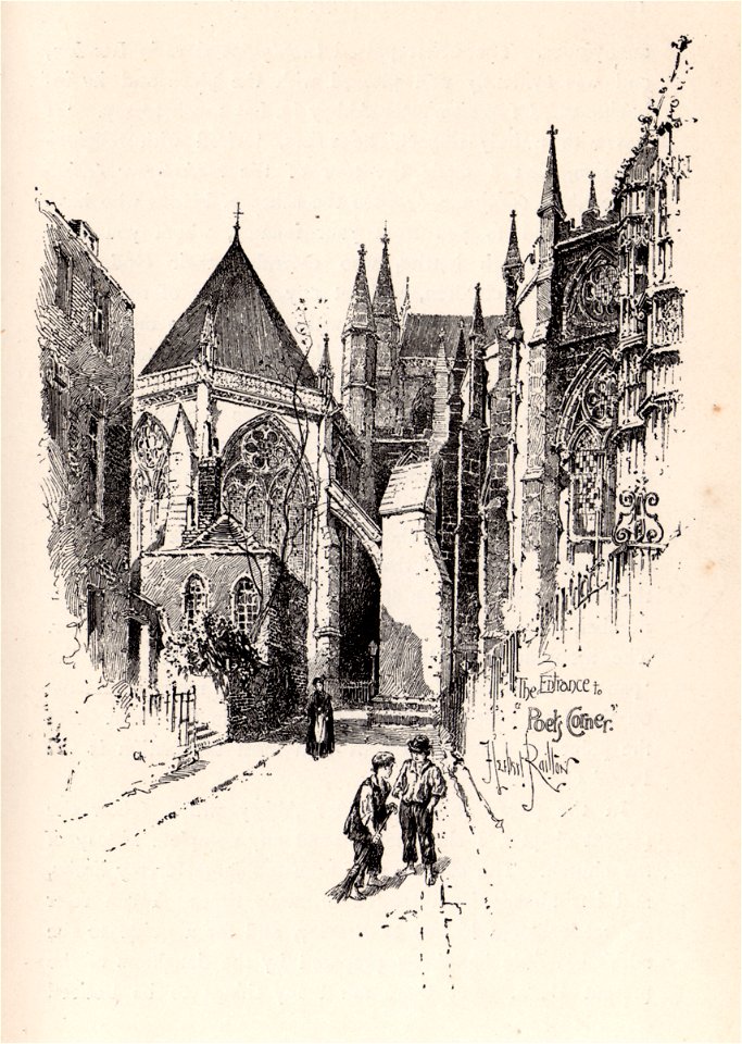 Herbert Railton The Entrance to Poets Corner A Brief Account of Westminster Abbey 1894