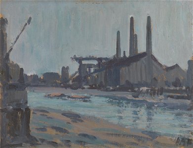 Hercules Brabazon Brabazon - Landscape with Industrial Buildings by a River - Google Art Project