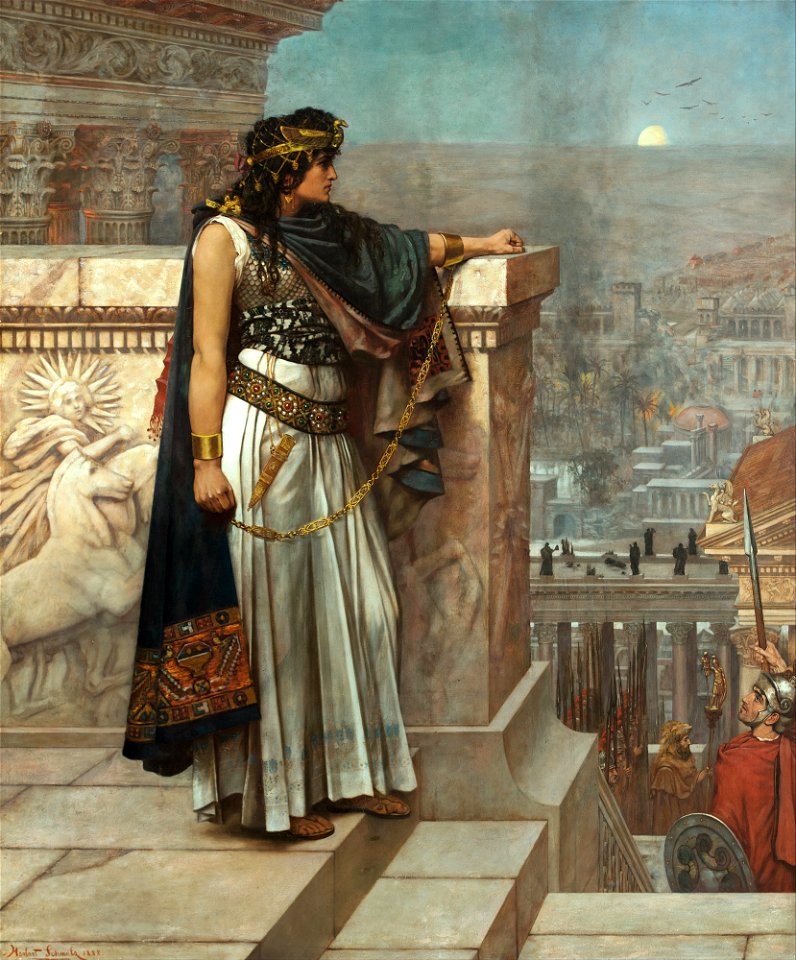 Herbert G Schmalz - Zenobia's last look on Palmyra - Google Art Project