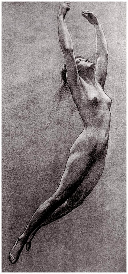 Herbert James Draper, Study for Iris from Prospero