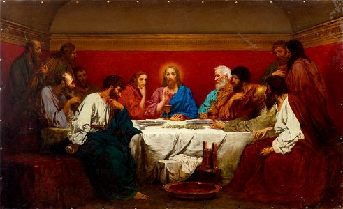 Henryk Siemiradzki (attr) Last Supper
