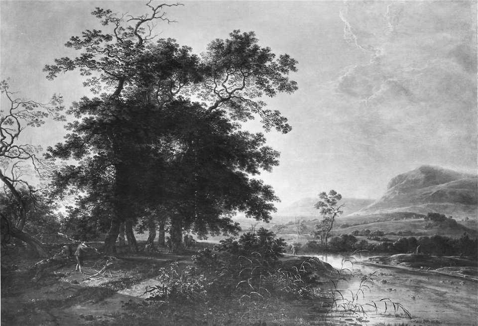 Herman Saftleven d. J. - Landschaft bei Sonnenuntergang - GG 427 - Kunsthistorisches Museum