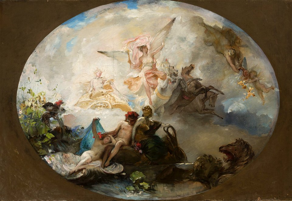 Henryk Siemiradzki - Aurora, plafond project - MP 2045 - National Museum in Warsaw