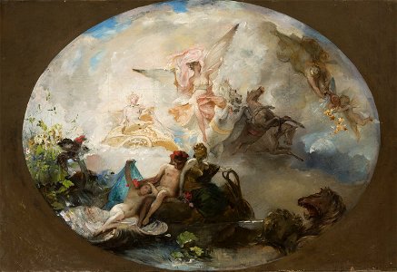 Henryk Siemiradzki - Aurora, plafond project - MP 2045 - National Museum in Warsaw