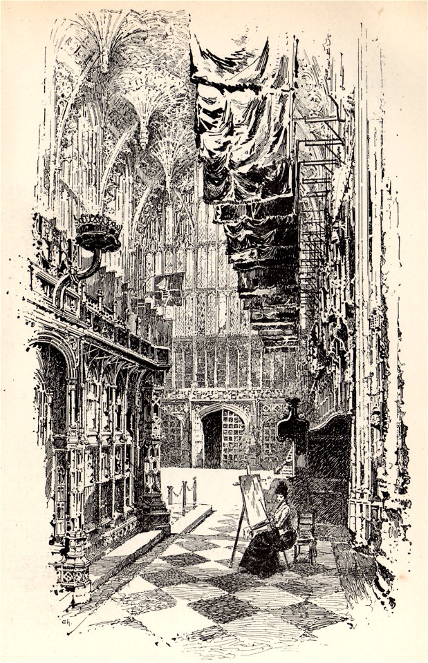 Herbert Railton Henry VII's Chapel Looking West A Brief Account of Westminster Abbey 1894