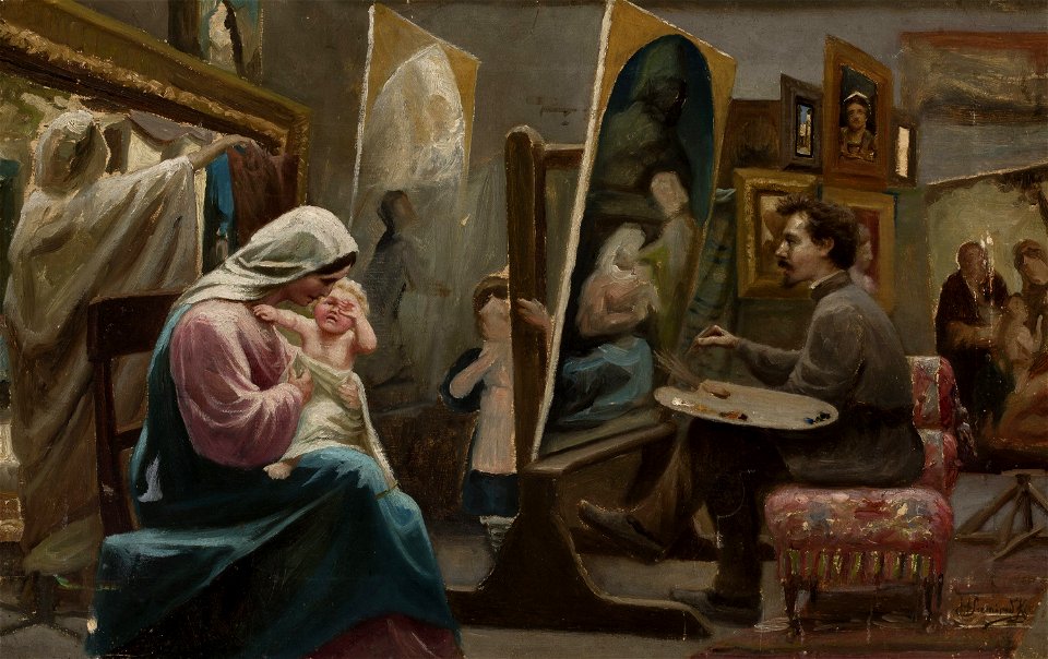 Henryk Siemiradzki - In the painter's studio - MP 2057 MNW - National  Museum in Warsaw - Free Stock Illustrations | Creazilla