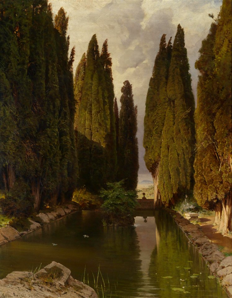 Hermann Krüger Park bei Rom 1899