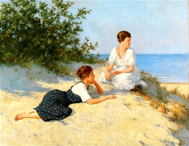 Hermann Seeger - In the dunes on the Baltic Sea shore
