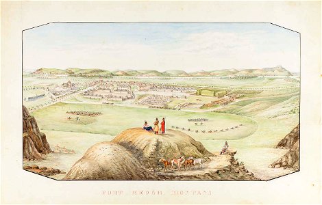 Hermann Stieffel - Fort Keogh, Montana Territory - 1985.66.384,189 - Smithsonian American Art Museum
