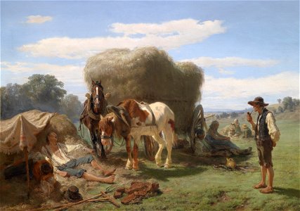 Hermann Kauffmann der Ältere Rast bei der Ernte