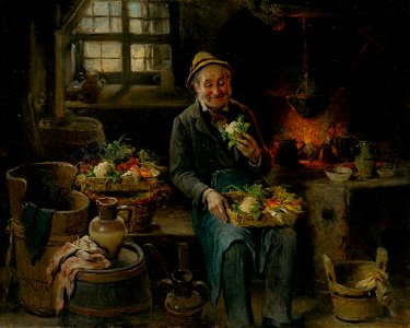 Hermann Armin Kern - Old Man in the Kitchen - O 1540 - Slovak National Gallery