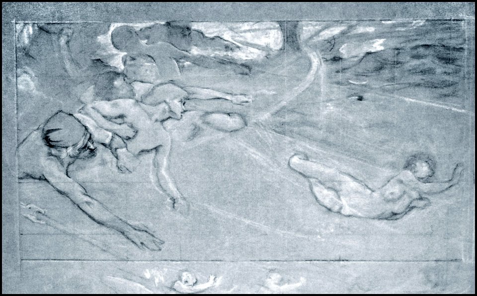 Herbert James Draper, Study for The Sea Maiden Composition