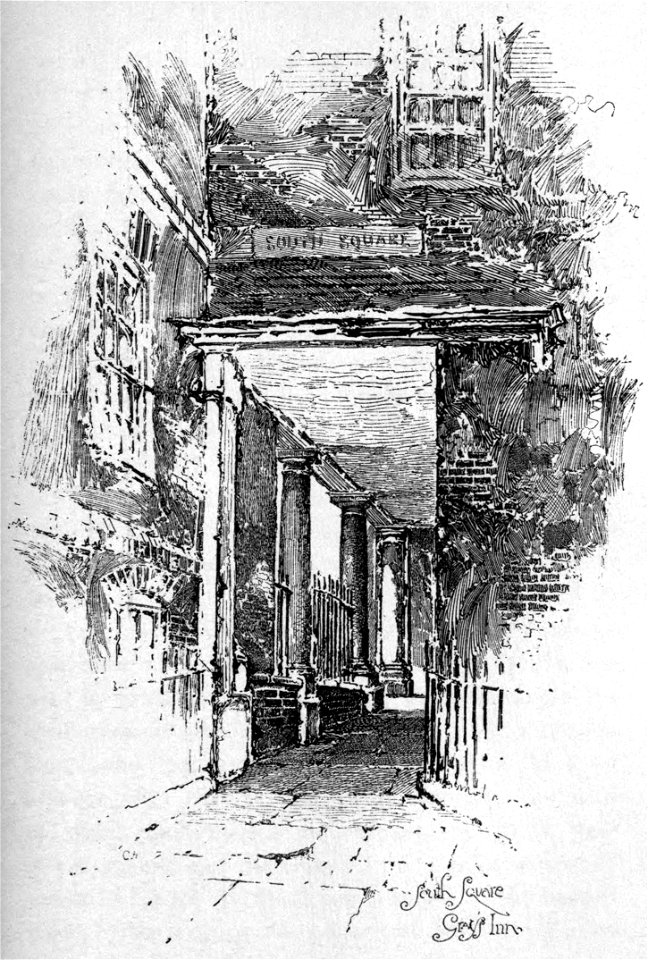 Herbert Railton - South Square, Gray's Inn