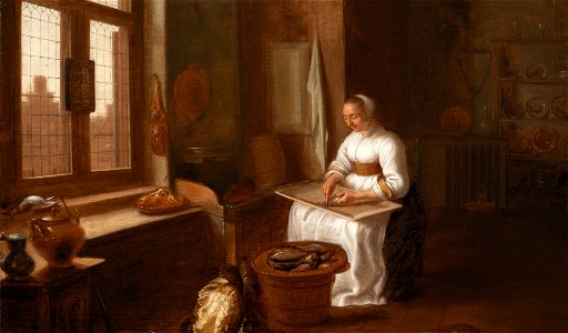 Hercules Sanders - A Woman Cleaning Fish - 09.16 - Detroit Institute of Arts