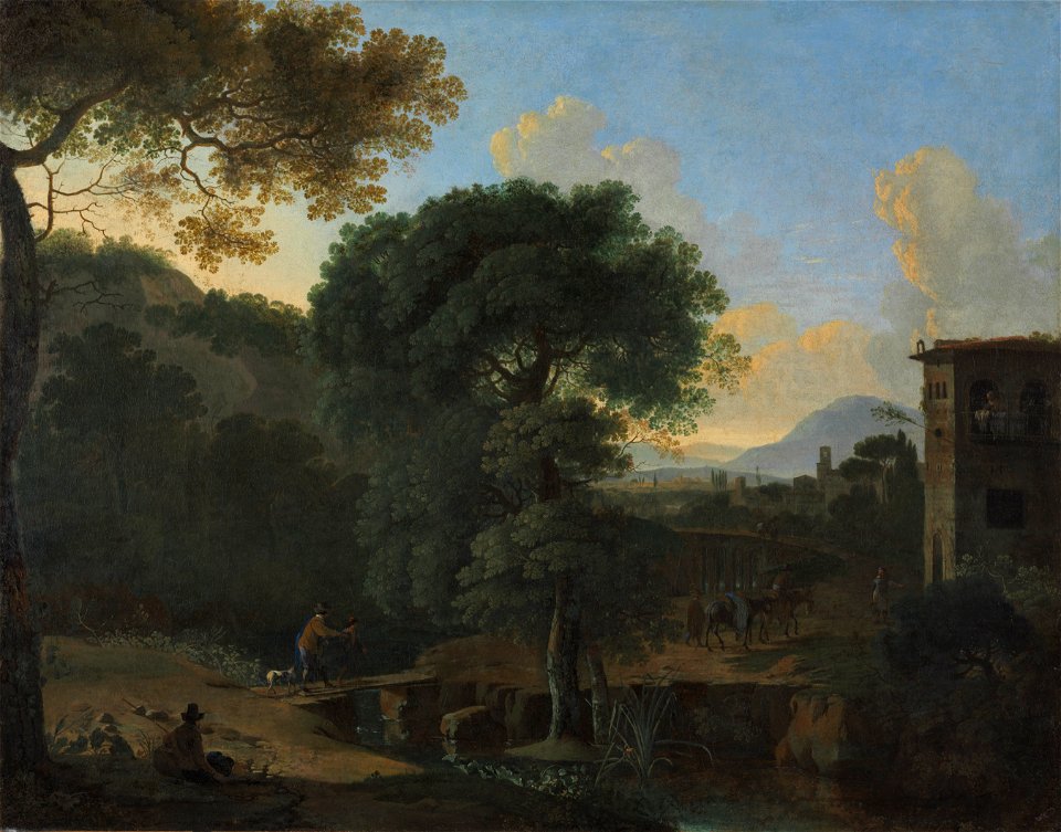 Herman van Swanevelt - Landscape with Travelers - 1916.823 - Cleveland Museum of Art