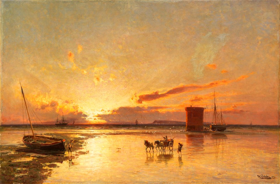 Hermann Eschke Martello-Turm an der Küste von Leith bei Edinburgh 1896
