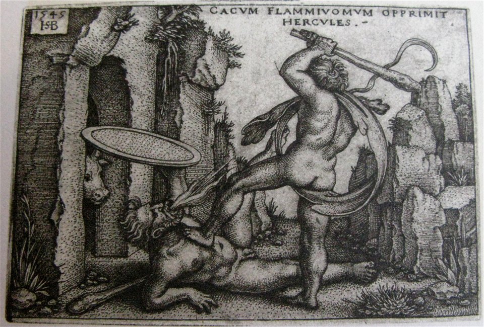 Hercules killing Cacus, Iconotheca Valvasoriana