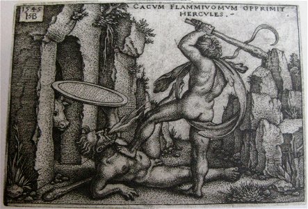 Hercules killing Cacus, Iconotheca Valvasoriana