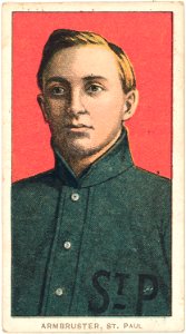 Herman Armbruster, St. Paul Team, baseball card portrait LCCN2008677030