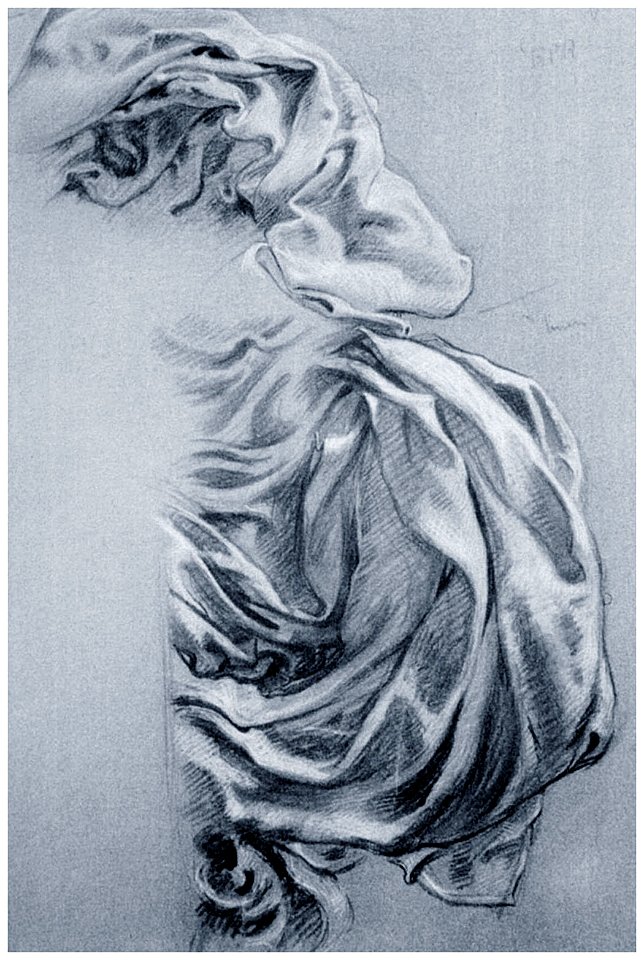 Herbert James Draper, Study for Juno's Cloak in Prospero