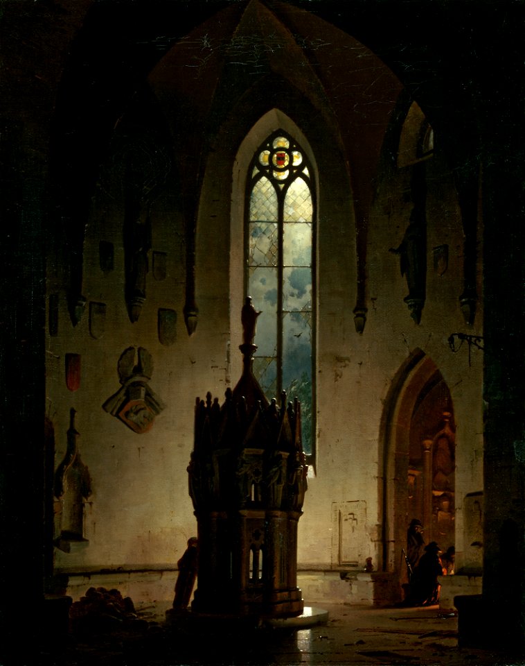 Hermann Dyck - Verfallene Kapelle - G 17539 - Lenbachhaus