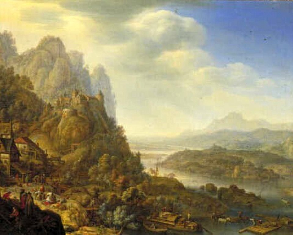 Herman Saftleven - Gezicht op de Midden-Rijn - 1770 (OK) - Museum Boijmans Van Beuningen