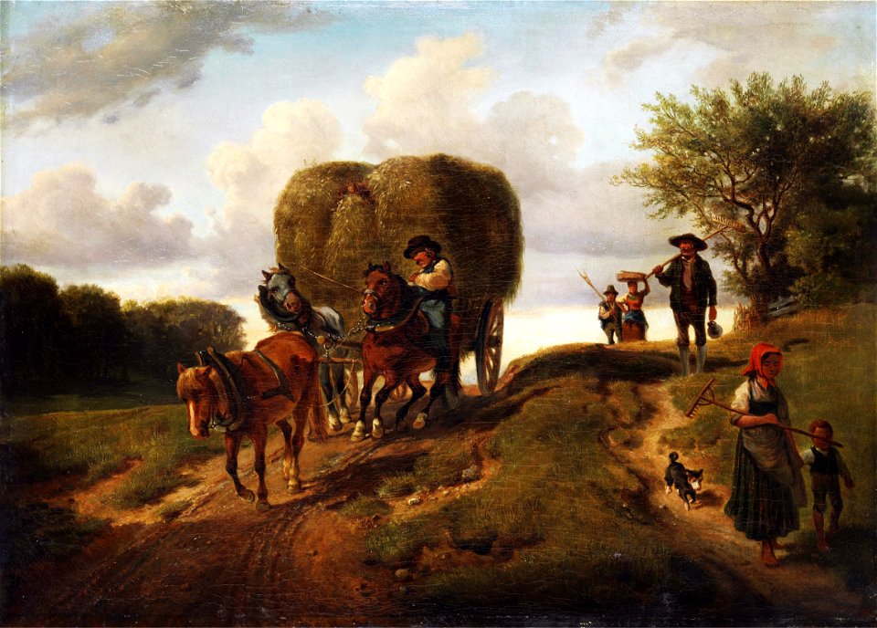 Hermann Kauffmann (Umkreis) Heimkehr von Heuernte