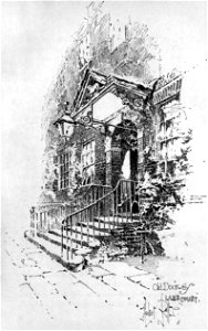 Herbert Railton - Old Doorway, Lamb Court