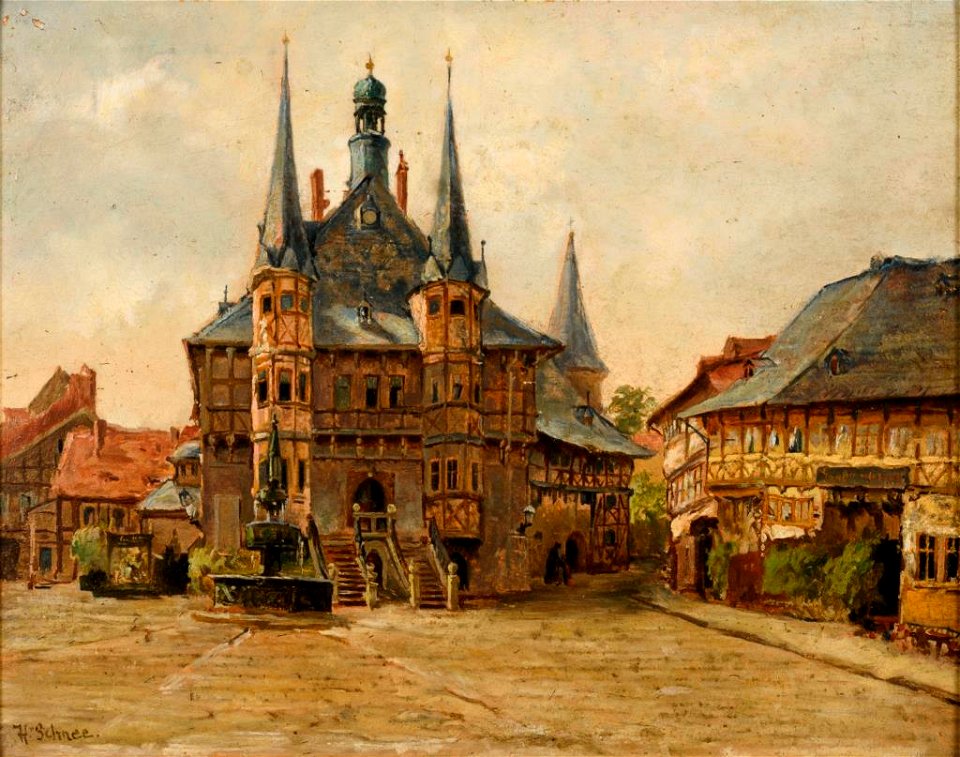Hermann Schnee Wernigerode Marktplatz