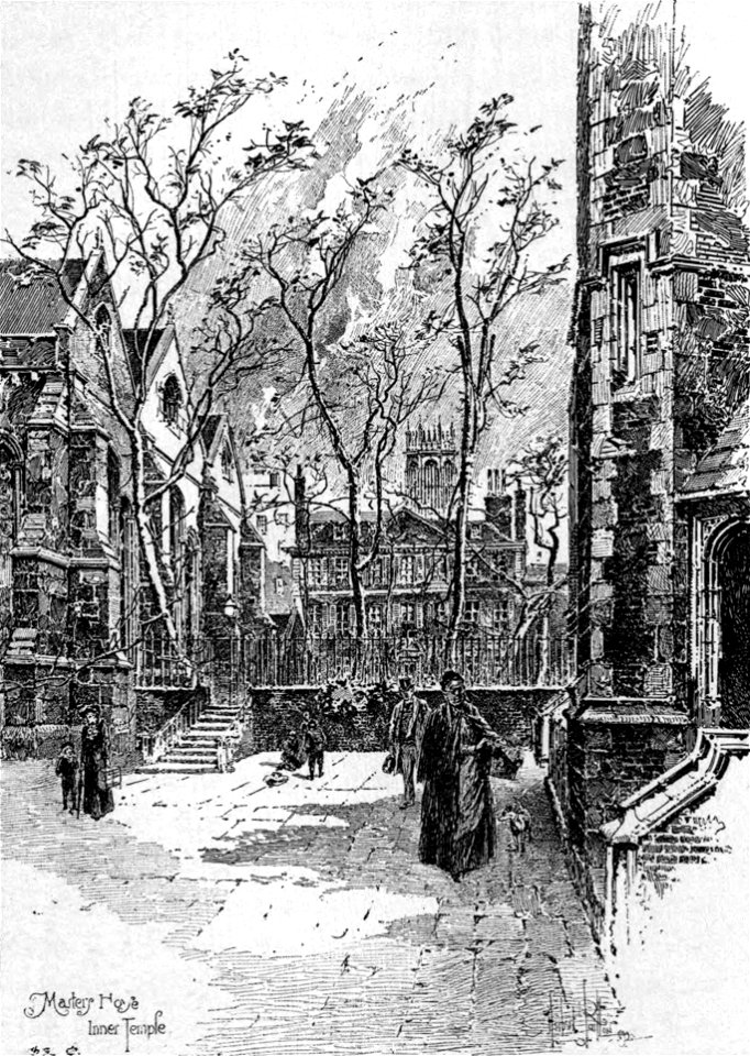 Herbert Railton - The Master's House from the Inner Temple