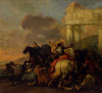 Herman van Lin - Reitertreffen - GG 1688 - Kunsthistorisches Museum