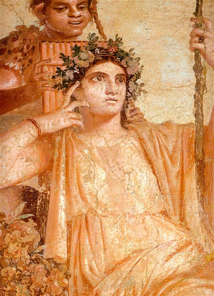 Herculaneum - Augusteum - Hercules and Telephos - Detail 1