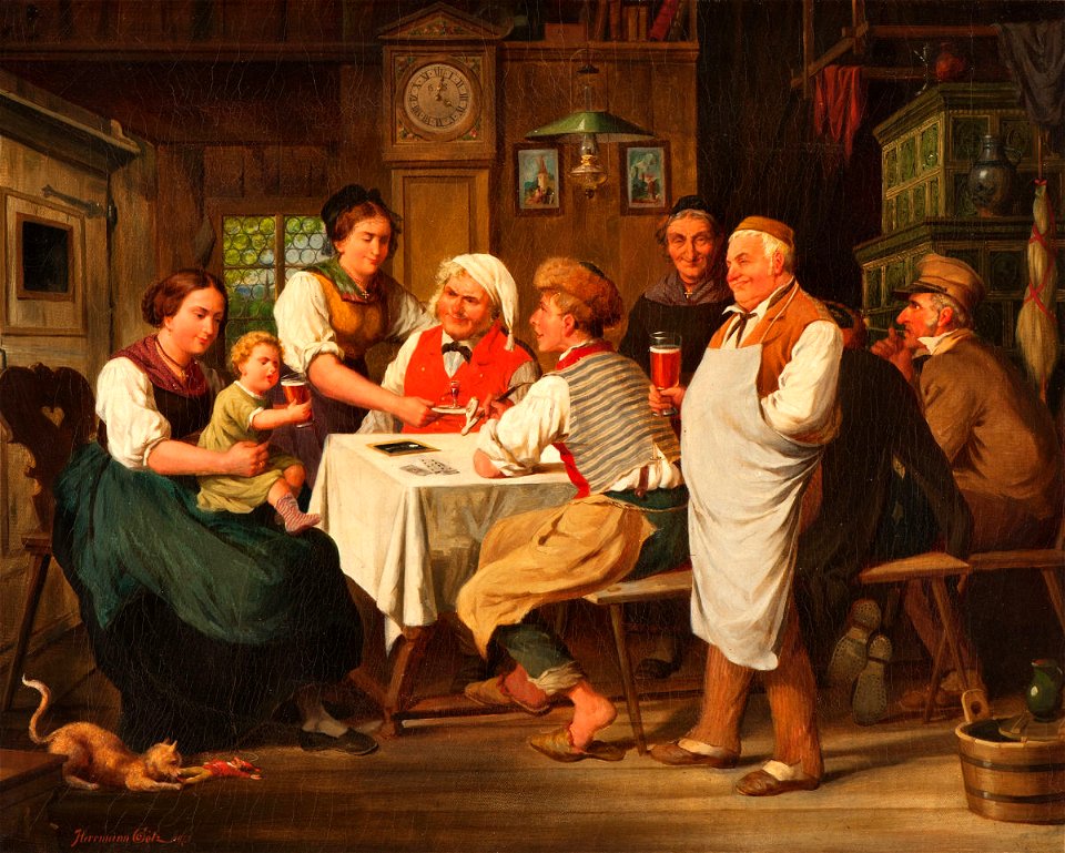 Hermann Götz Interieurszene 1873