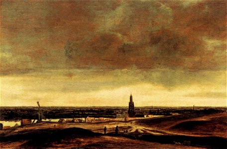 Hercules Seghers - View of Rhenen - WGA21140. Free illustration for personal and commercial use.